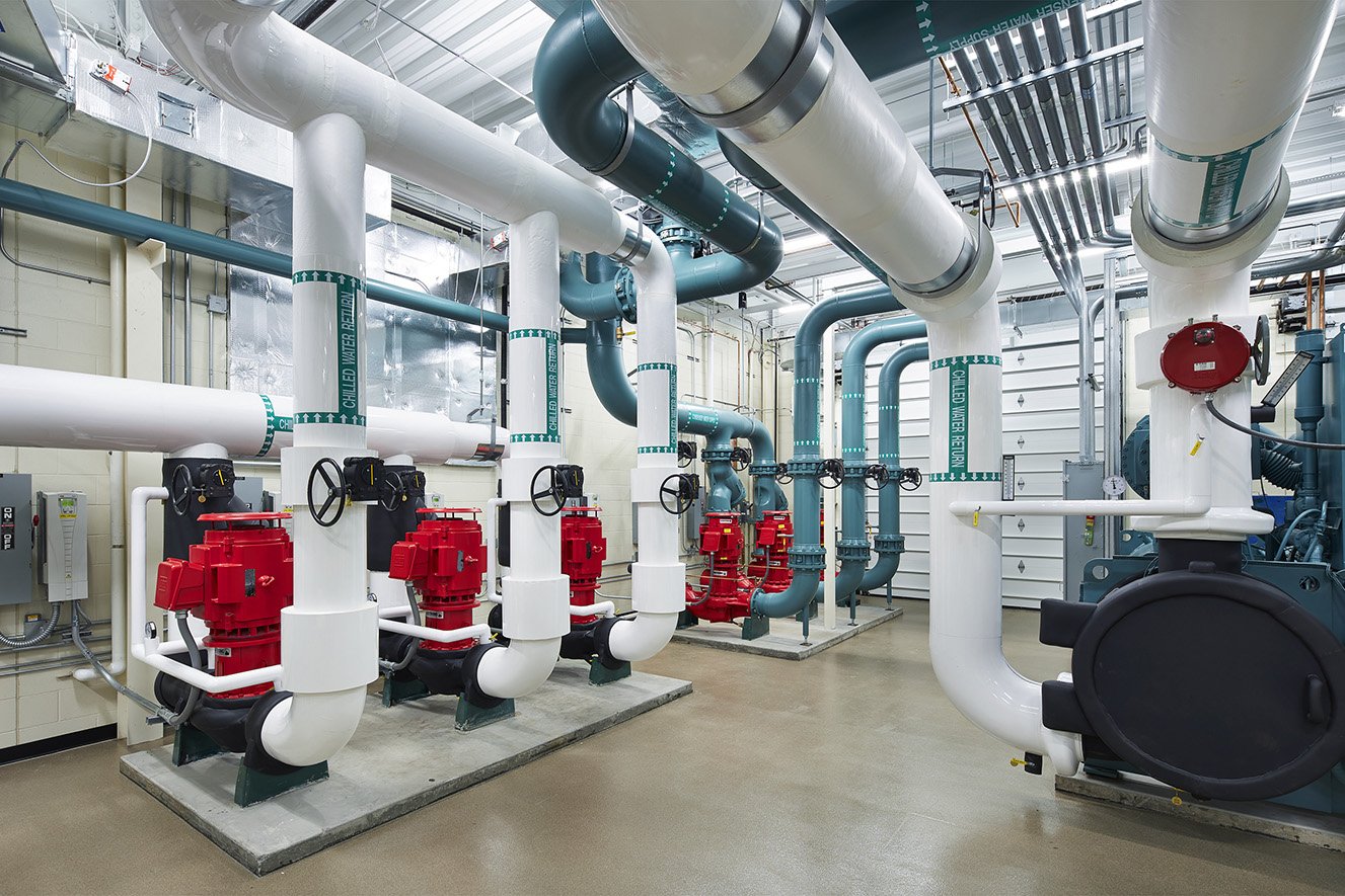 Chiller plant and mechanical room installation by Element Control Systems